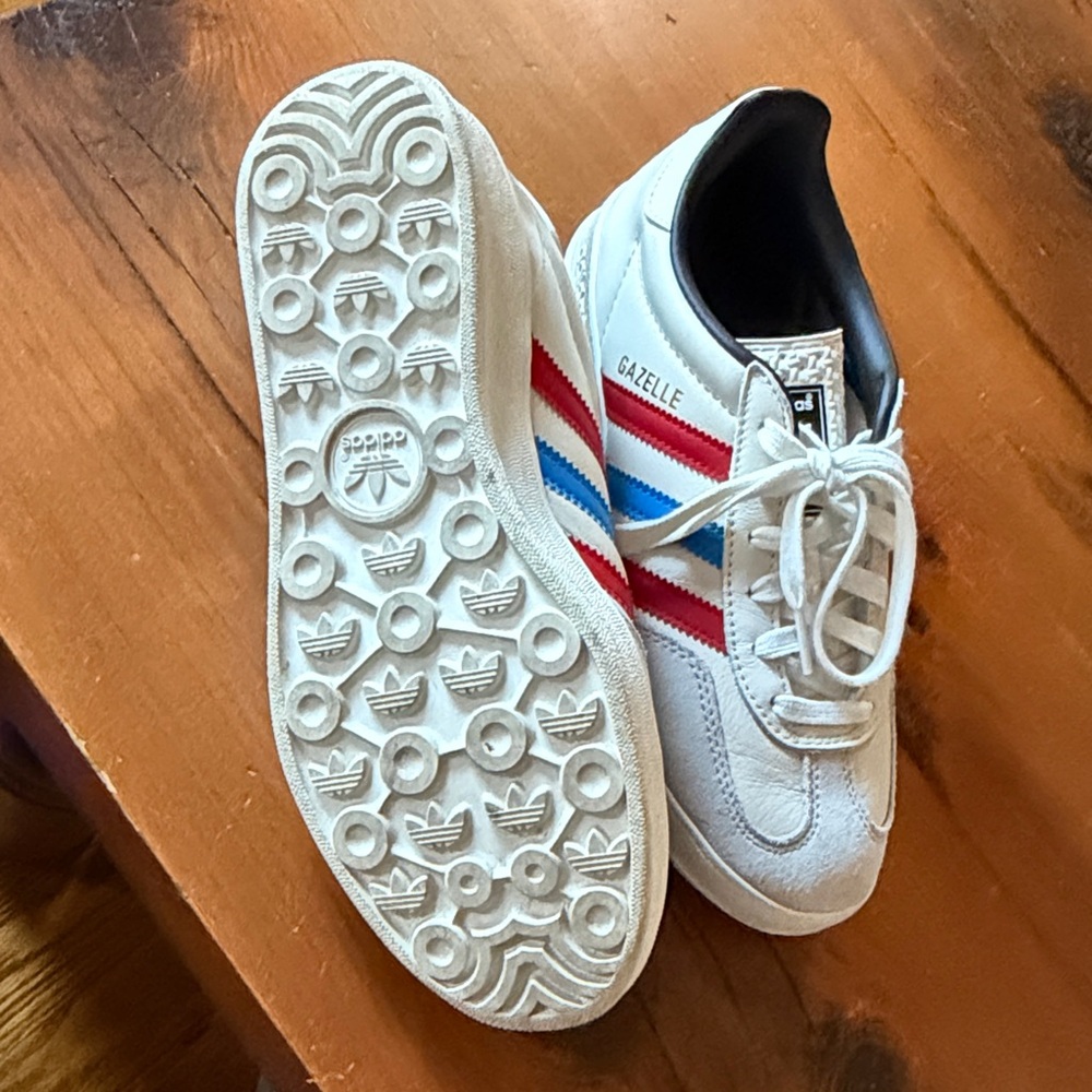 Adidas Gazelle - Red White & Blue Leather - Picture 6 of 6
